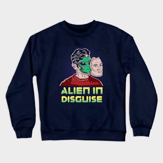 Aline in Disguise Crewneck Sweatshirt by lando218